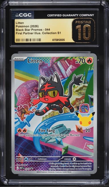 Pokemon Mega Evolution Promo First Partner Illustration S1 Full Art Litten