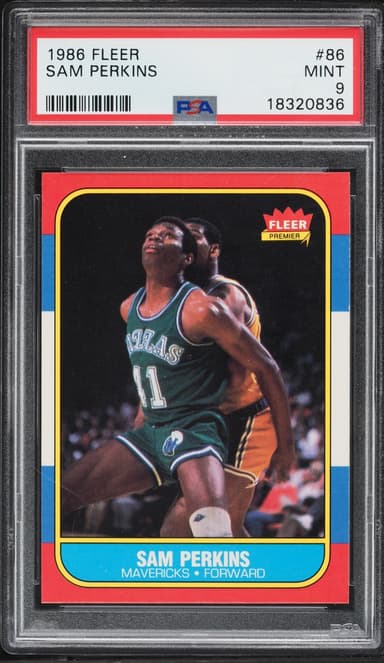Fleer Basketball Sam Perkins ROOKIE #86