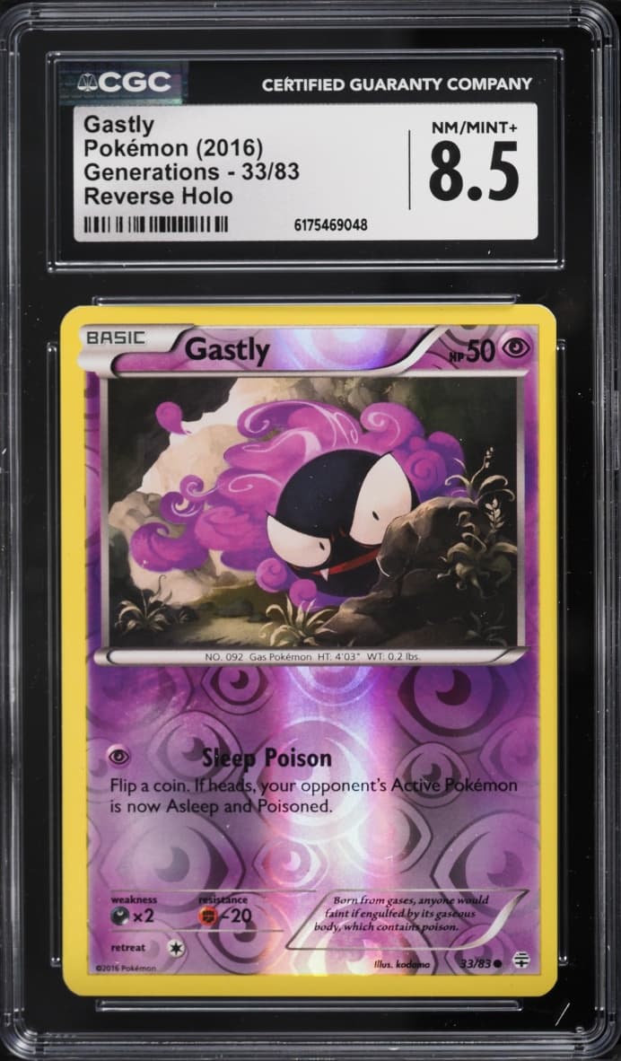 Pokemon XY Generations Reverse Holo Gastly #33