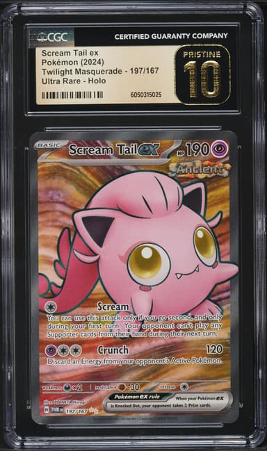 Pokemon SV Twilight Masquerade Full Art Scream Tail ex #197