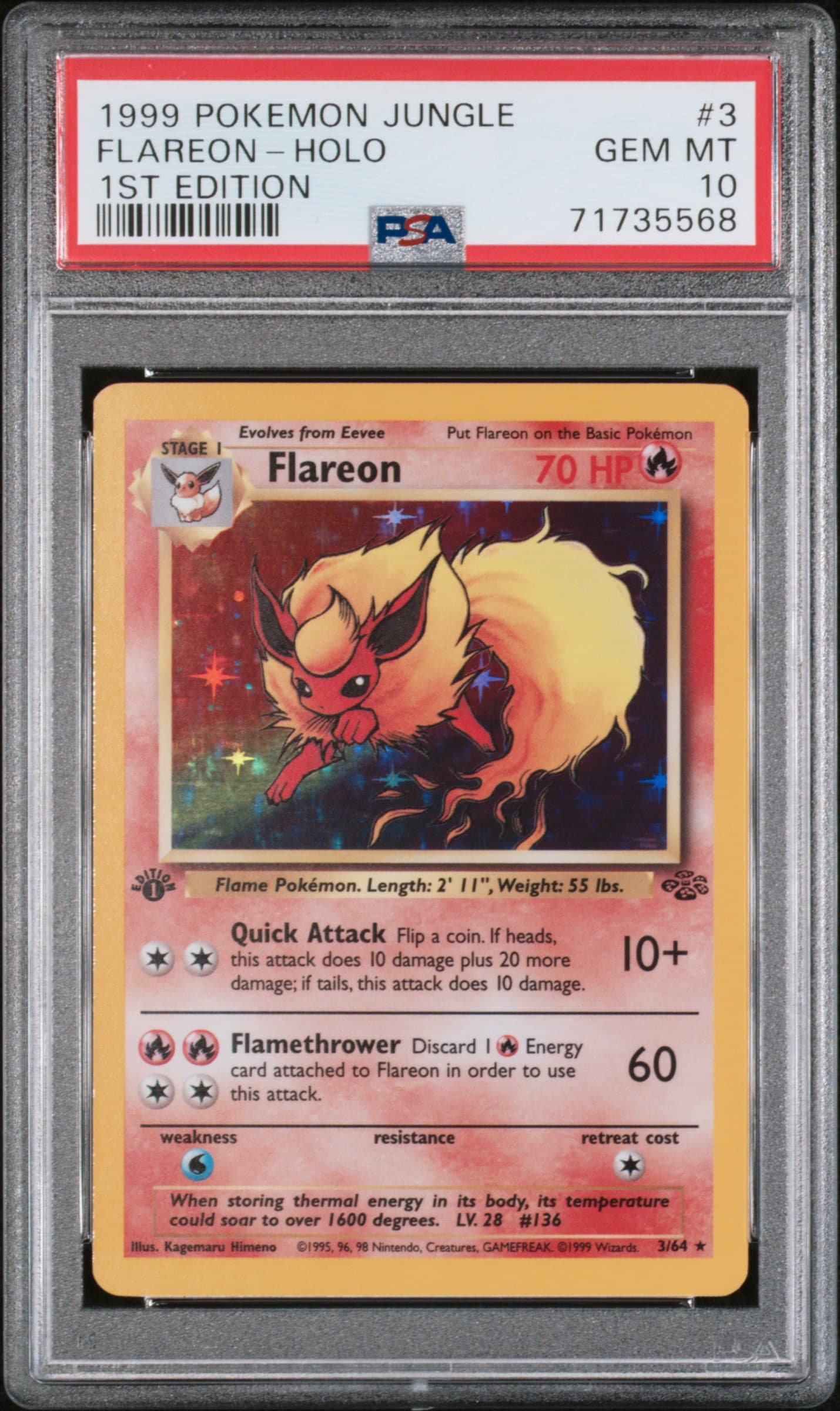 Flareon-Holo 1st Edition