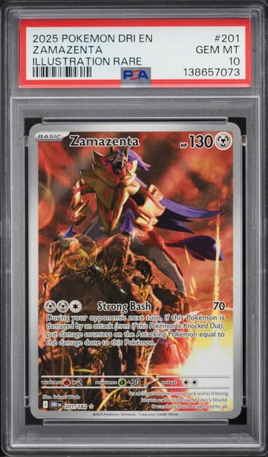 Pokemon Scarlet & Violet Destined Rivals IR Zamazenta #201