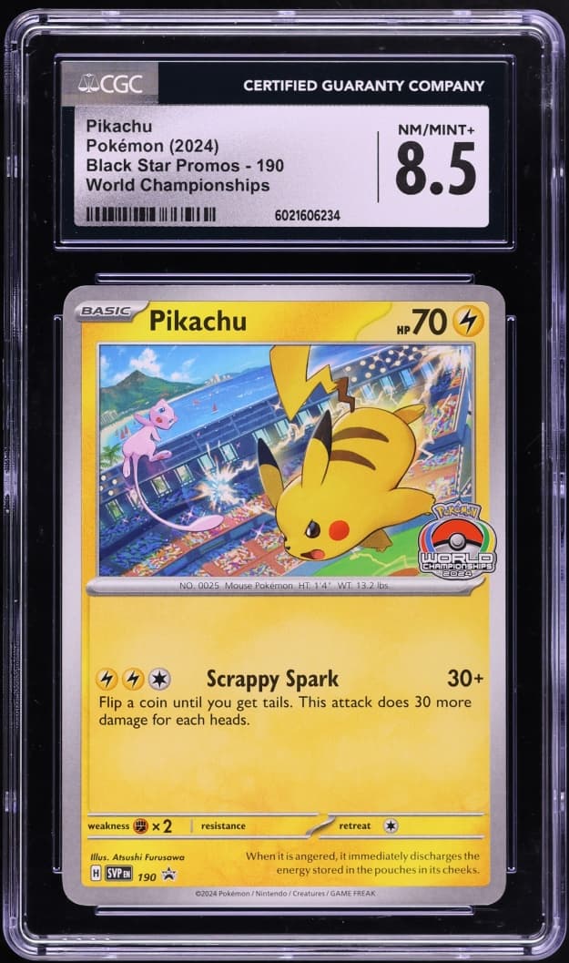 Pokemon Scarlet & Violet Promo World Championships Pikachu #190