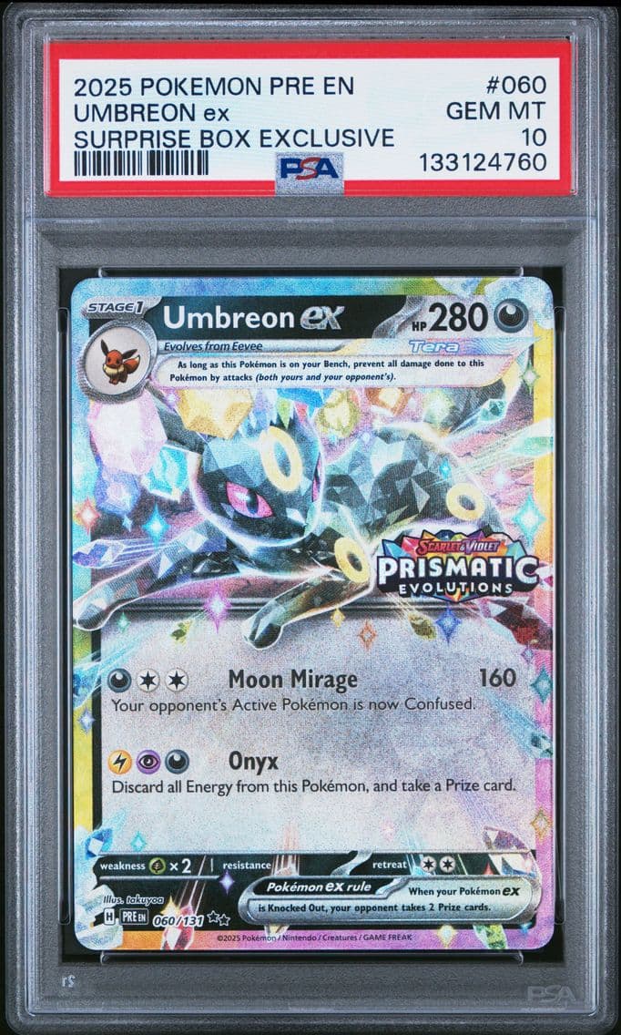 2025 #060 Umbreon EX PSA 10 Pre 