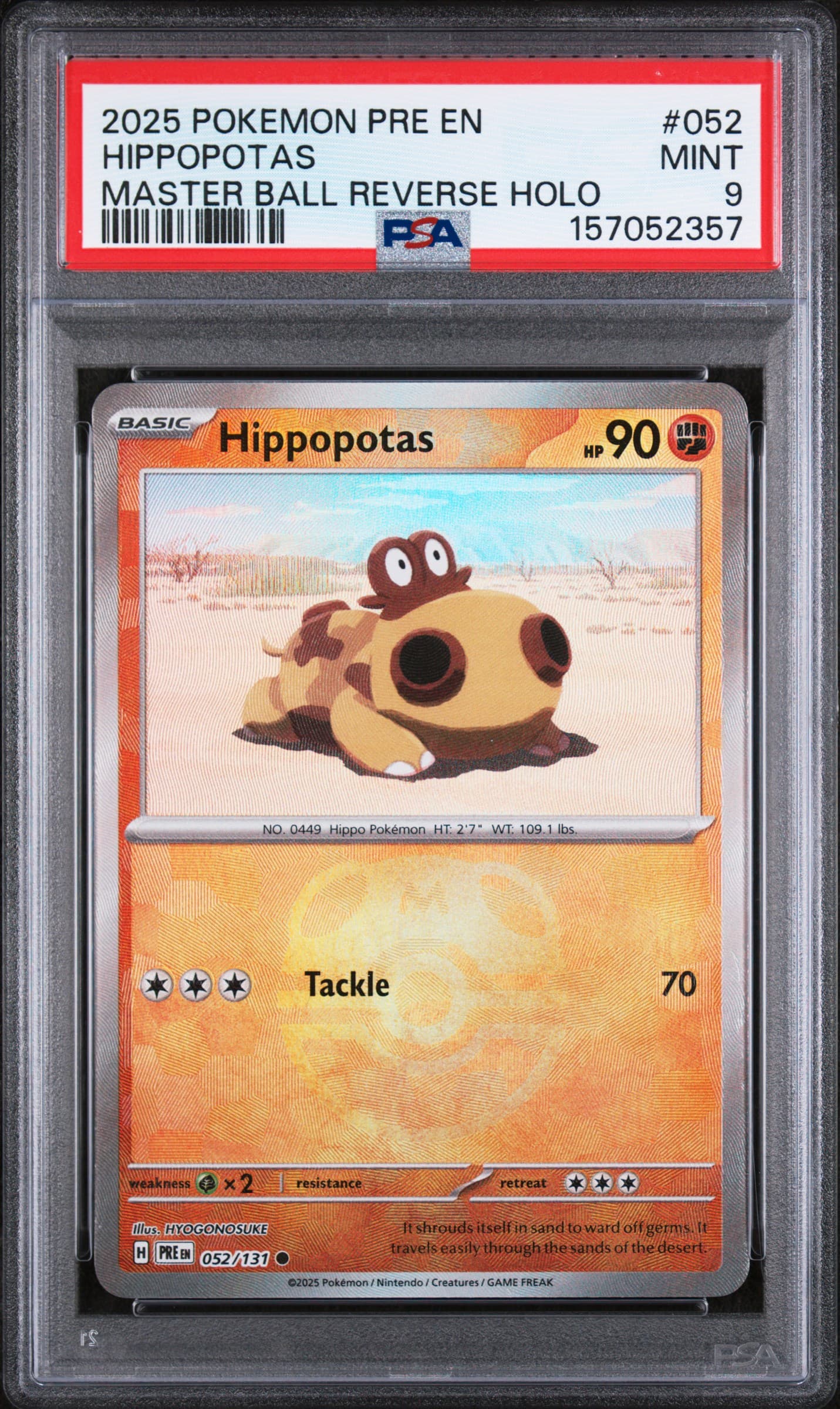 Hippopotas Master Ball Reverse Holo