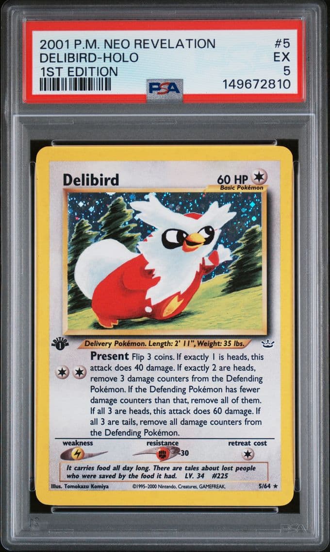 2001 #5 Delibird-Holo 1st Editio