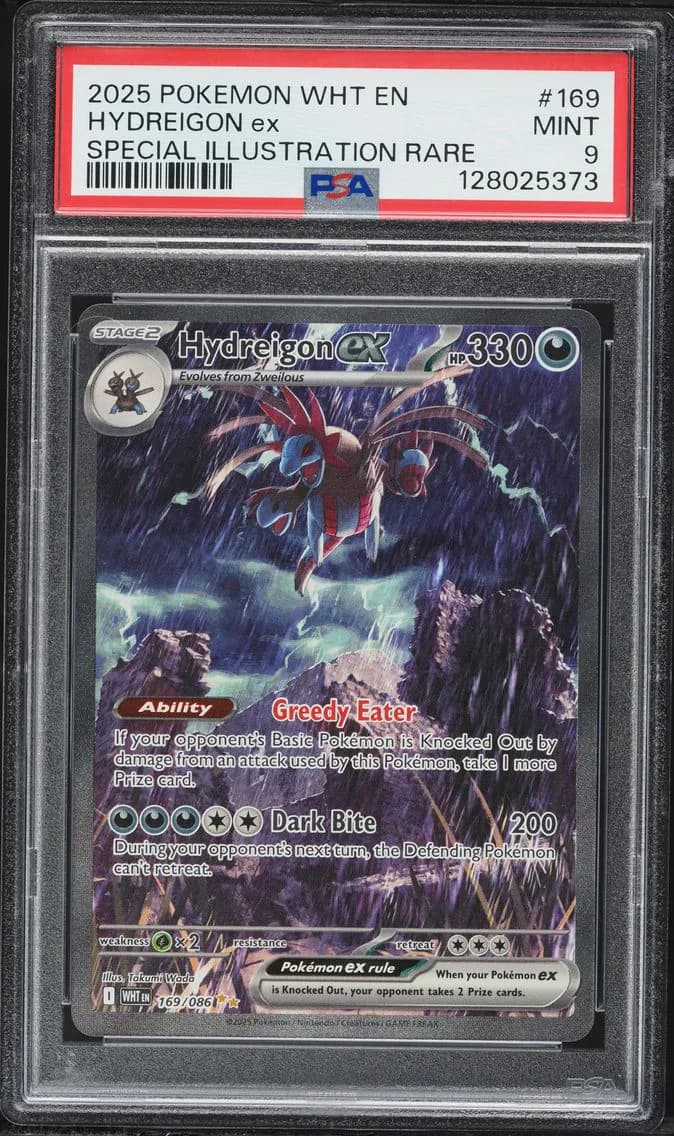 2025 #169 Hydreigon EX PSA 9 Wht