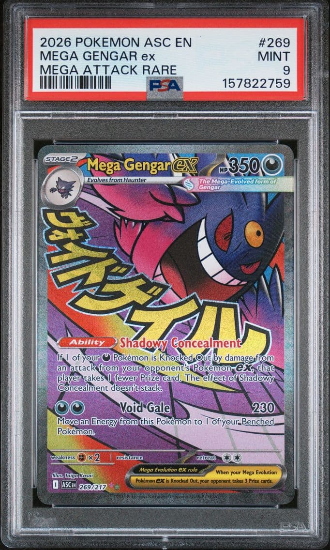 2026 #269 Mega Gengar EX PSA 9 A