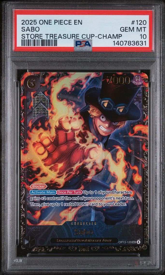 2025 #120 Sabo PSA 10 One Piece 