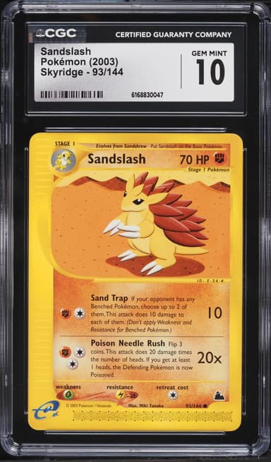 Pokemon Skyridge Sandslash #93