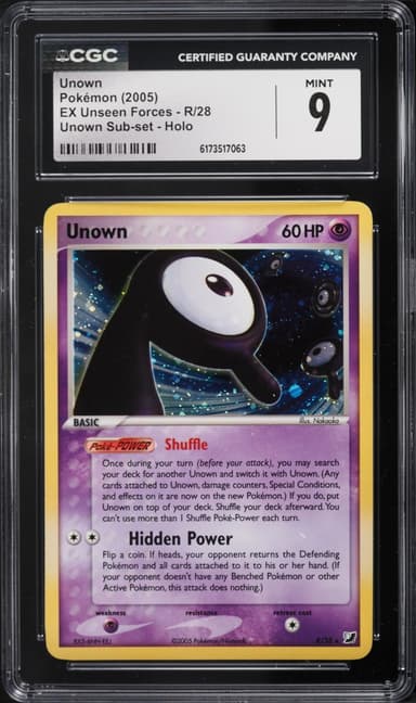 Pokemon EX Unseen Forces Holo Unown #R