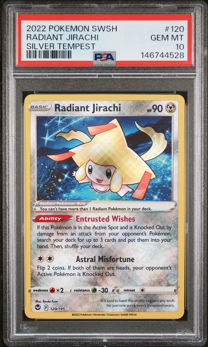 2022 #120 Radiant Jirachi PSA 10