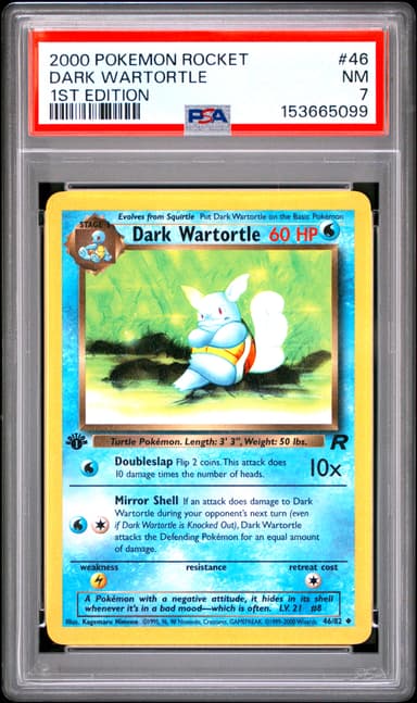 Dark Wartortle 1st Edition
