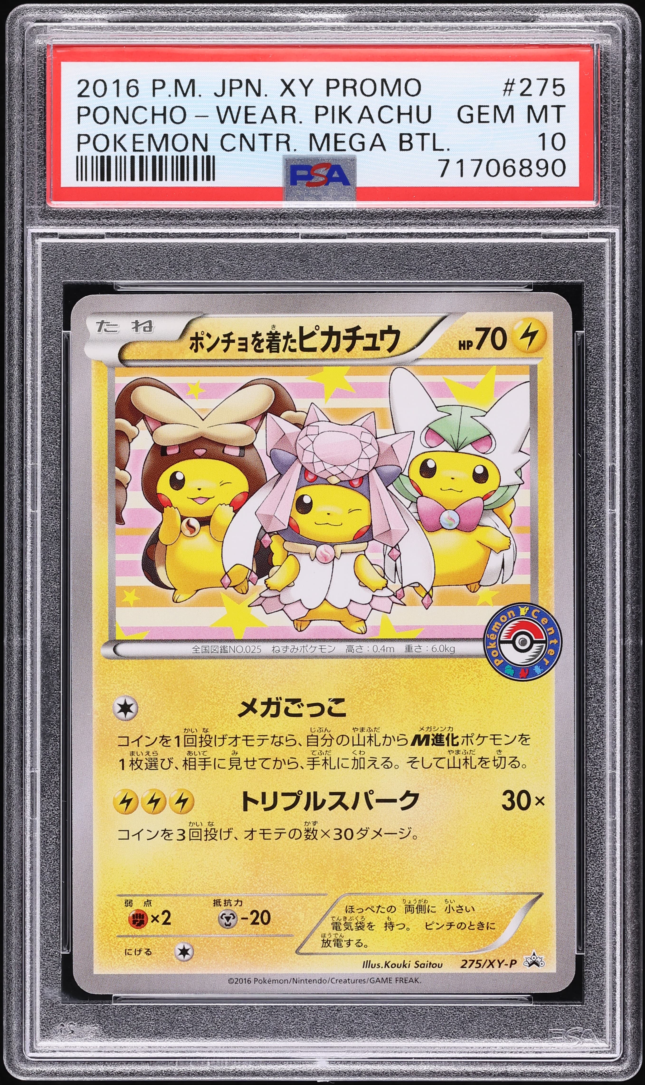 Poncho-Wearing Pikachu