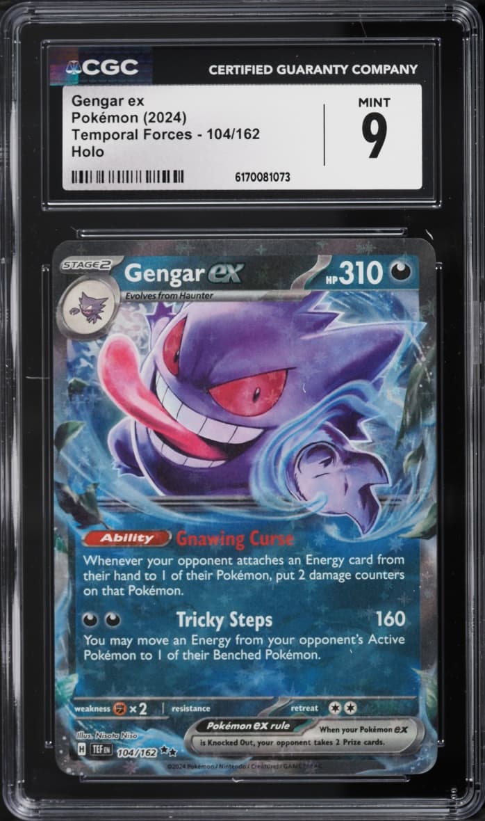 Pokemon Scarlet & Violet Temporal Forces Holo Gengar Ex #104