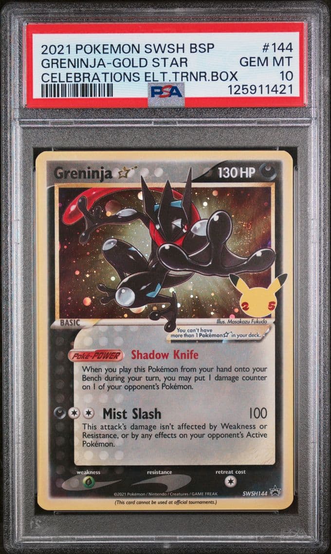 2021 #144 Greninja-Gold Star PSA