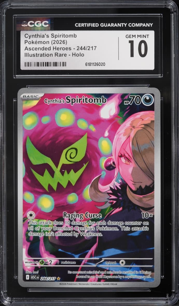 Pokemon Mega Evolution Ascended Heroes IR Cynthia's Spiritomb #244