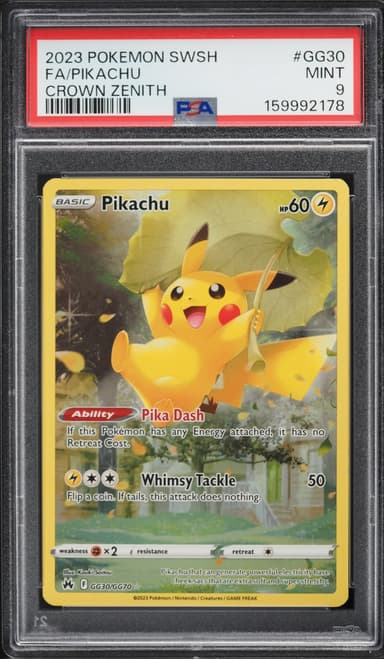 Pokemon Sword & Shield Crown Zenith Full Art Pikachu #GG30