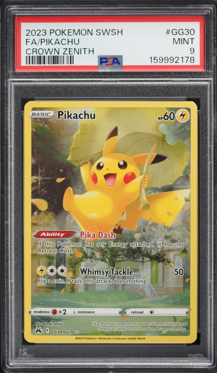Pokemon Sword & Shield Crown Zenith Full Art Pikachu #GG30