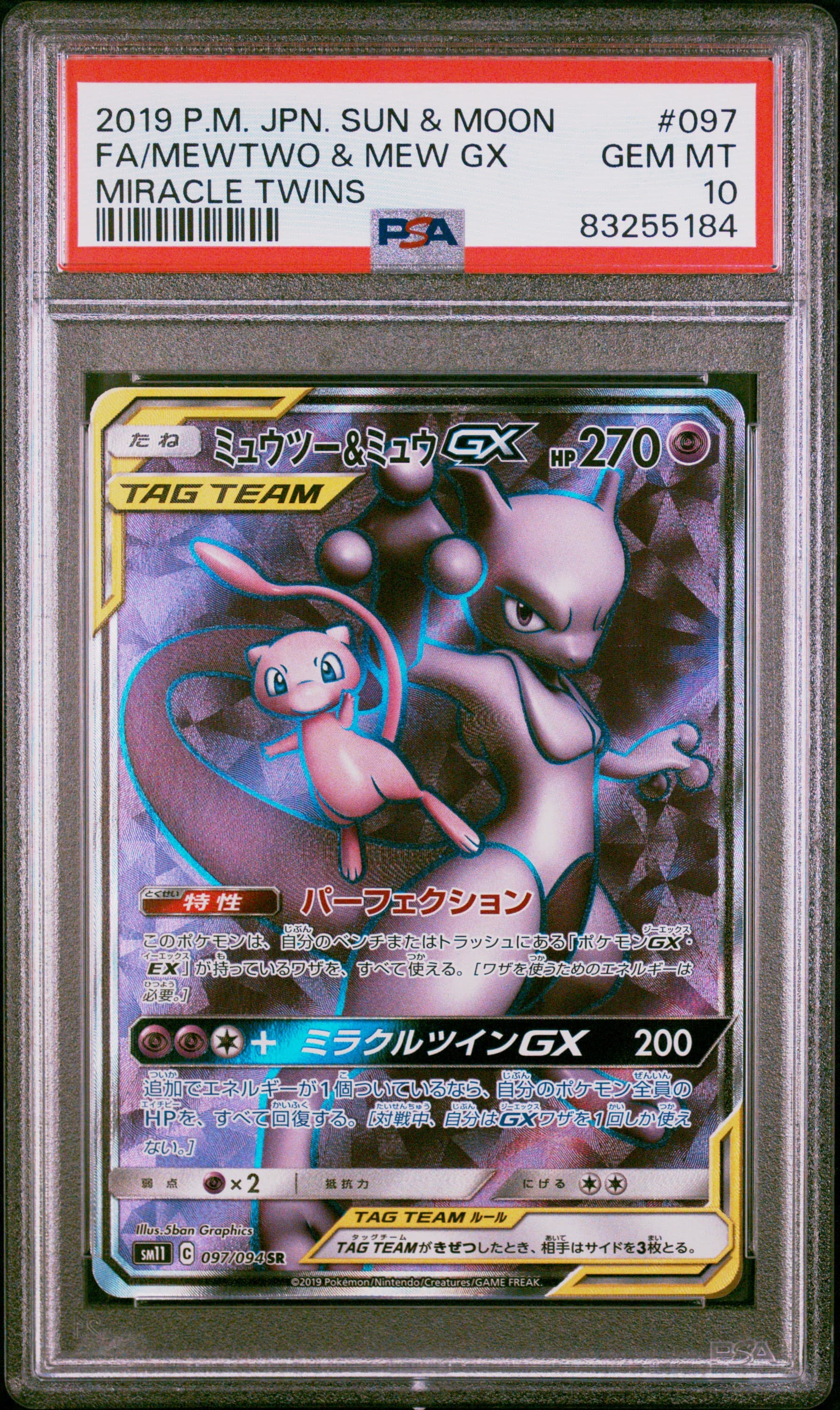 Full Art/Mewtwo & Mew GX