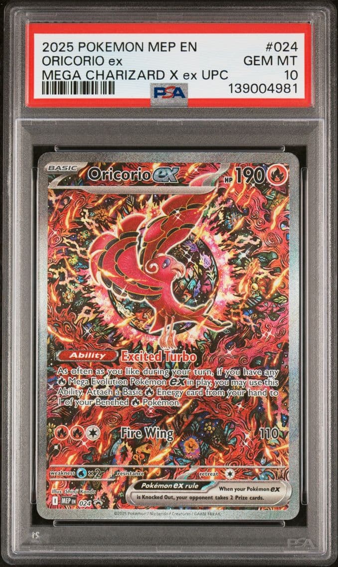 2025 #024 Oricorio EX PSA 10 Mep