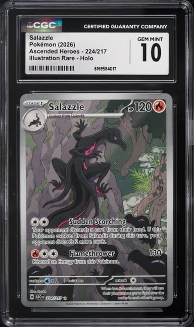 Pokemon Mega Evolution Ascended Heroes IR Salazzle #224