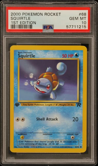 Squirtle 1st Edition