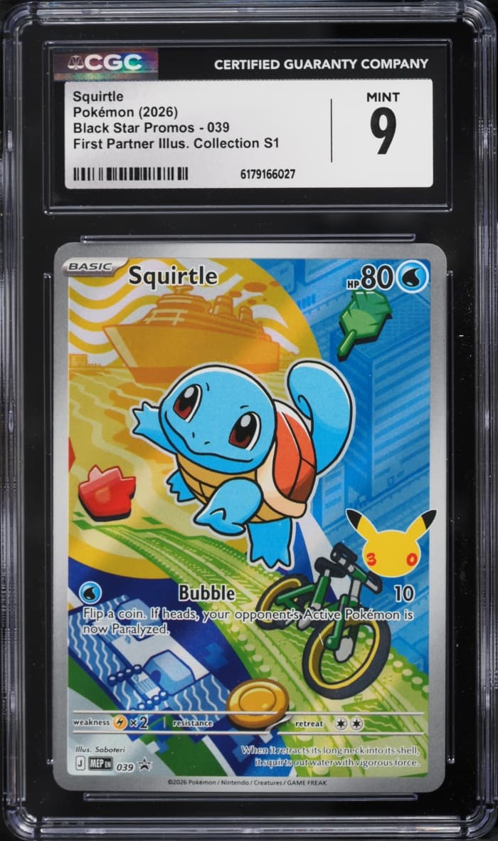 Pokemon Mega Evolution Promo First Partner S1 Full Art Squirtle #39