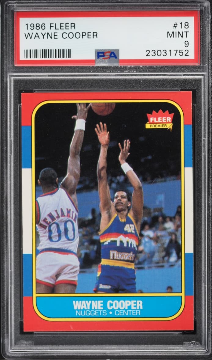 Fleer Basketball Wayne Cooper #18
