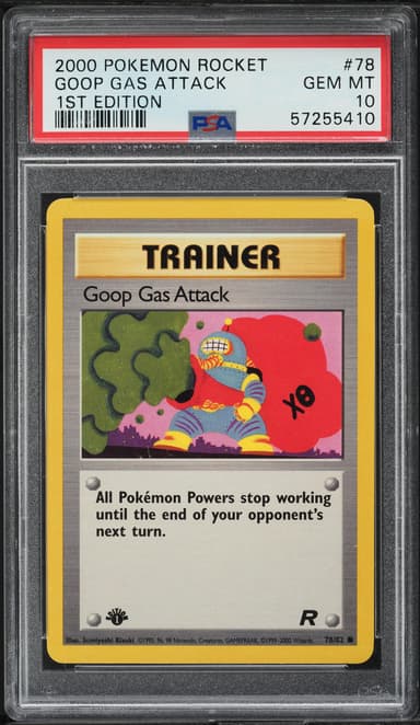 Pokemon Team Rocket 1st Edition Goop Gas Attack #78
