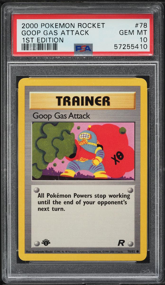 Pokemon Team Rocket 1st Edition Goop Gas Attack #78