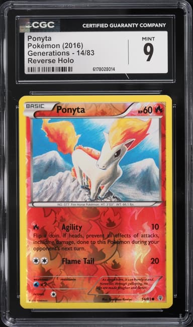Pokemon XY Generations Reverse Holo Ponyta #14