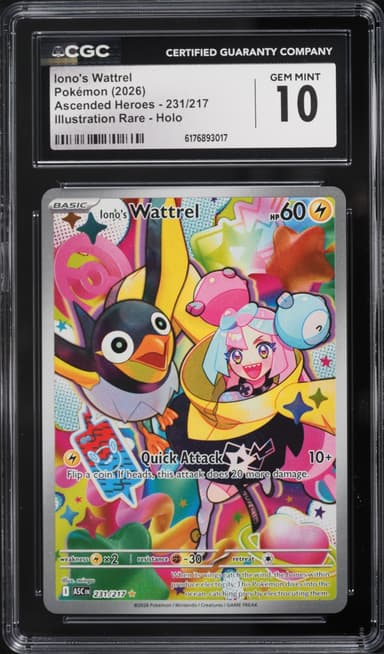 Pokemon Mega Evolution Ascended Heroes IR Iono's Wattrel #231