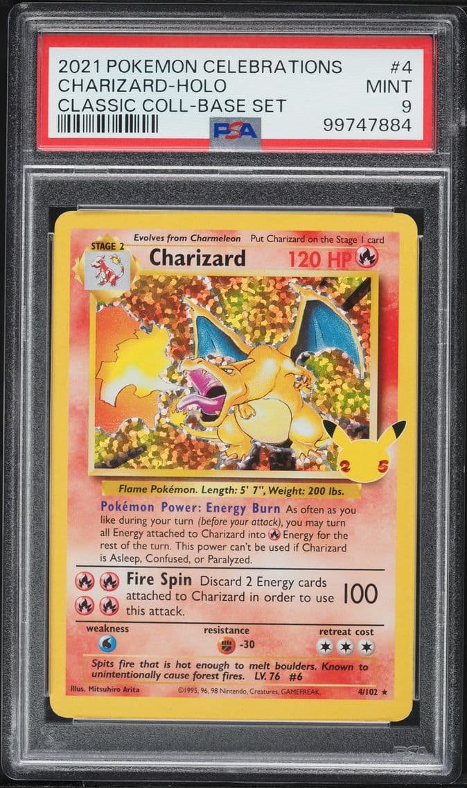 2021 #4 Charizard-Holo PSA 9 Cel