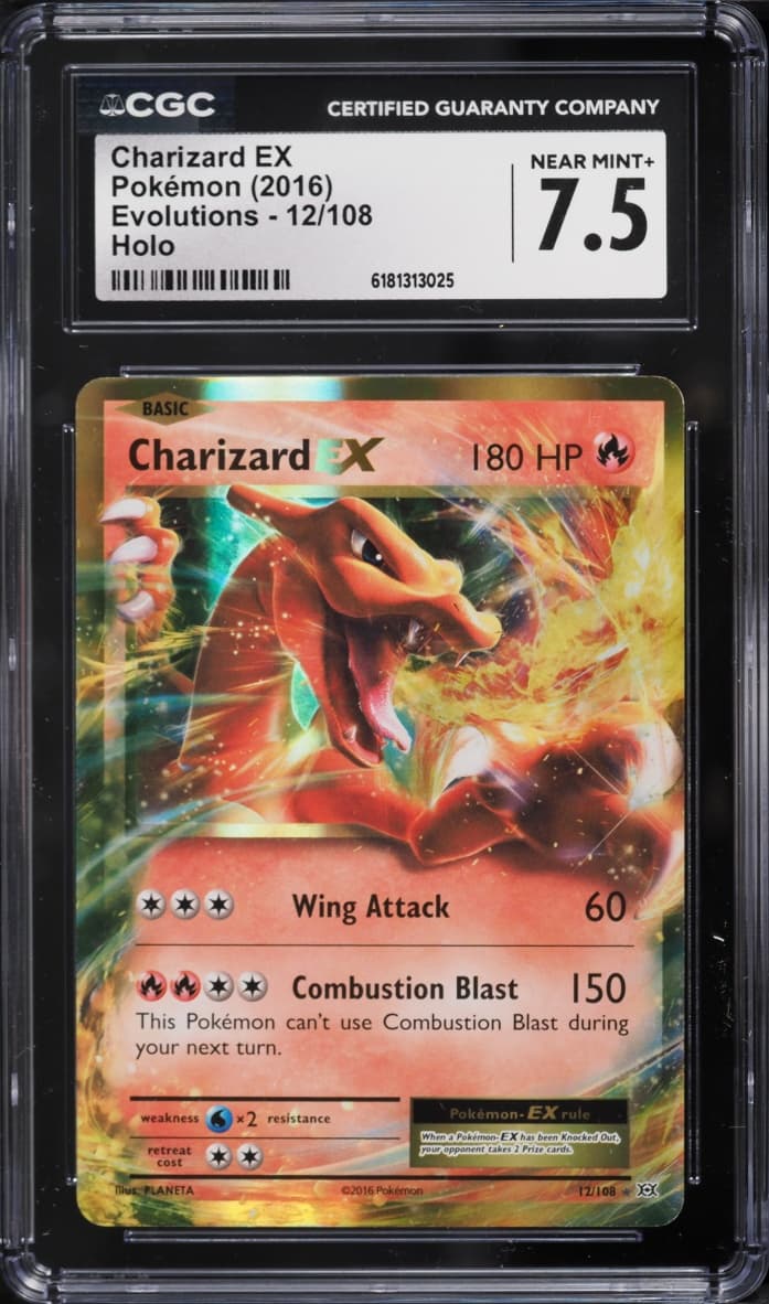 Pokemon XY Evolutions Holo Charizard Ex #12