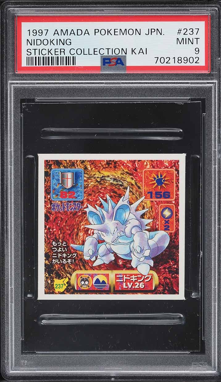 Pokemon Japanese Amada Sticker Collection Kai Nidoking #237