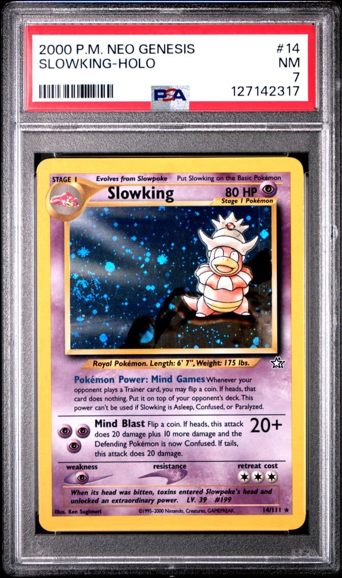 2000 #14 Slowking-Holo PSA 7 Neo