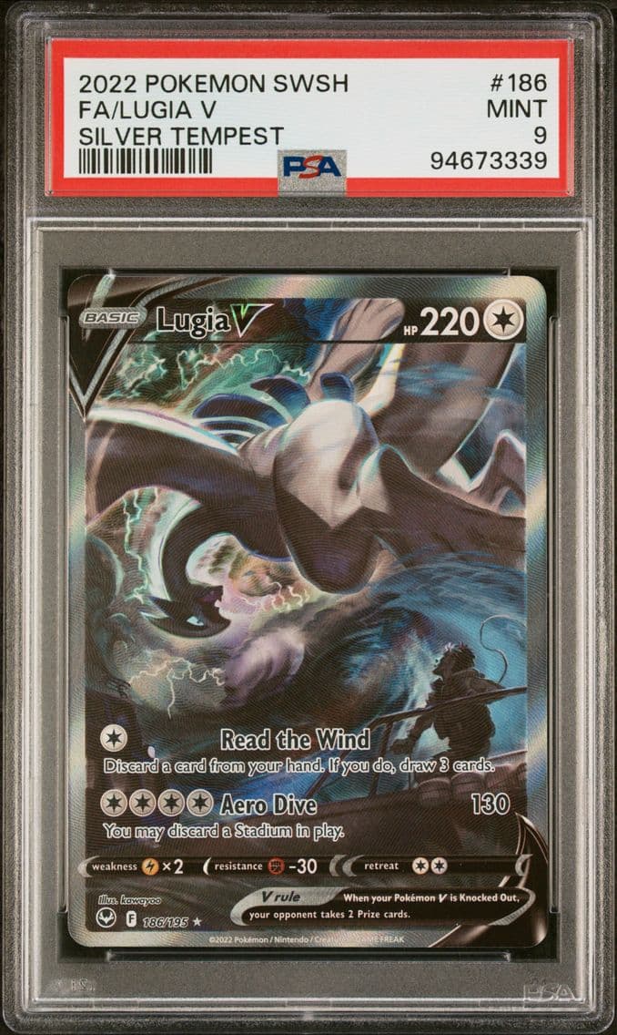 2022 #186 Full Art/Lugia V PSA 9