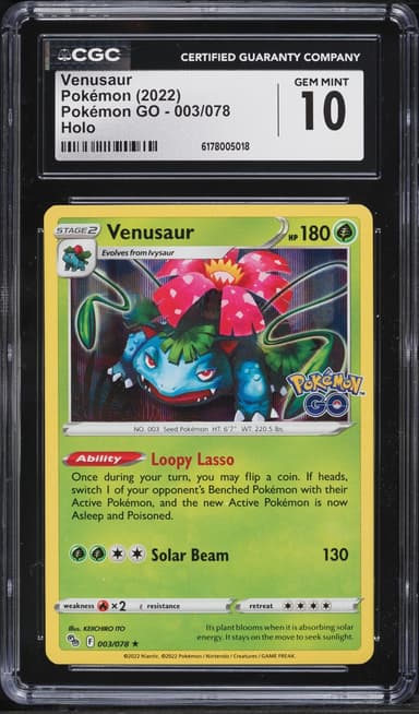 Pokemon Sword & Shield GO Holo Venusaur #3
