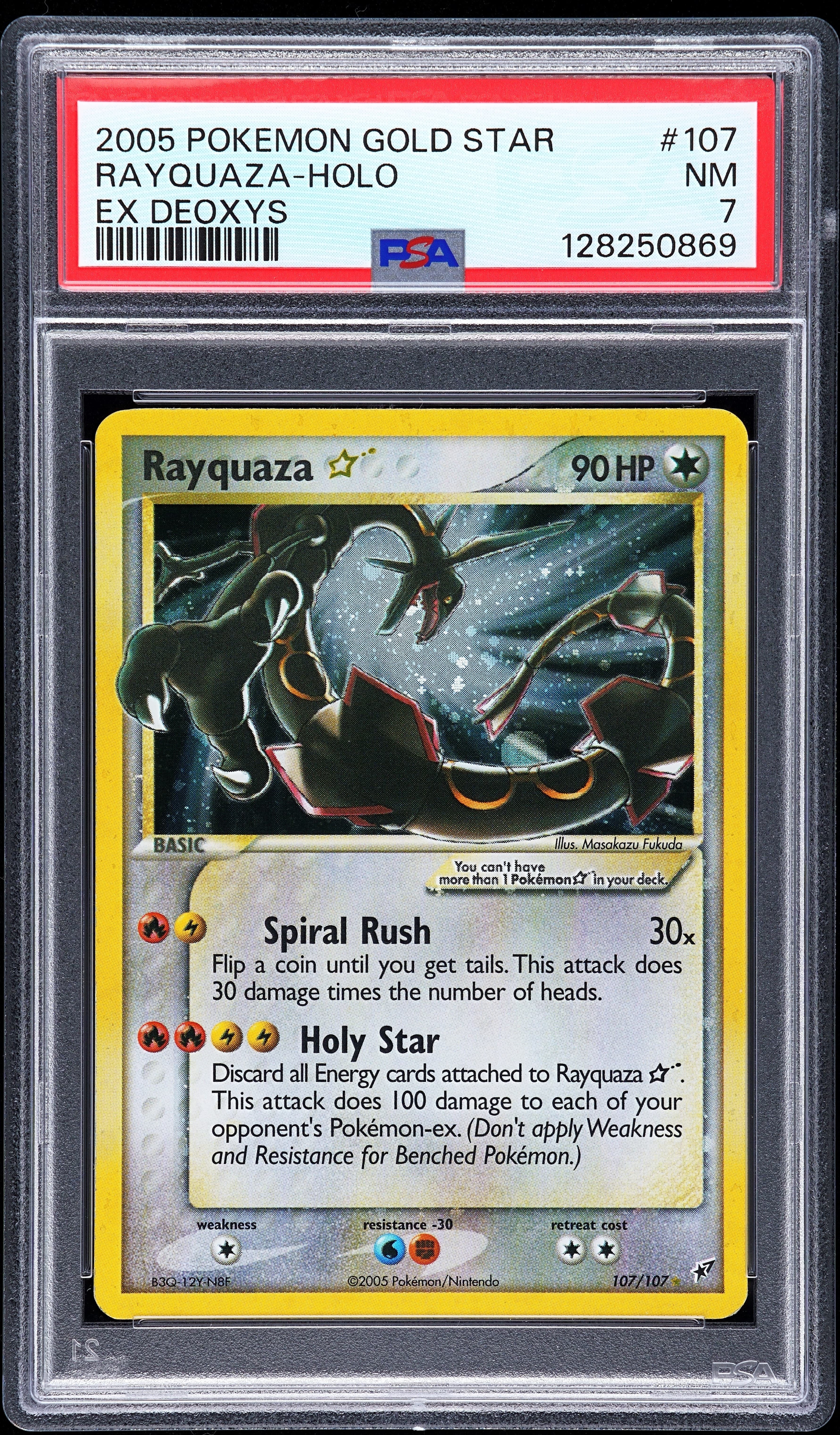 Rayquaza-Holo Gold Star