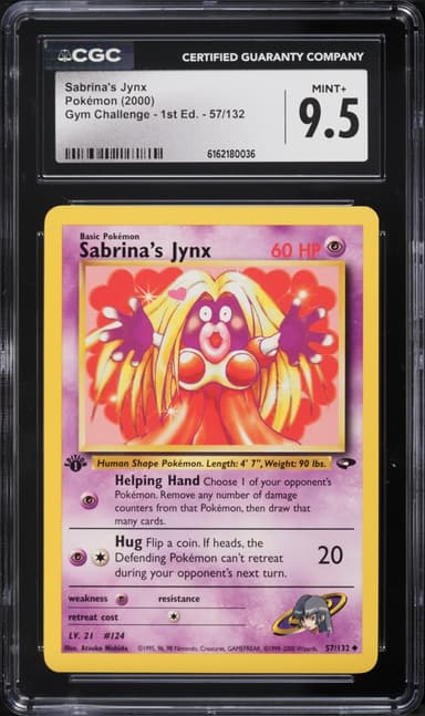 Pokemon Gym Challenge 1st Edition Sabrina's Jynx #57