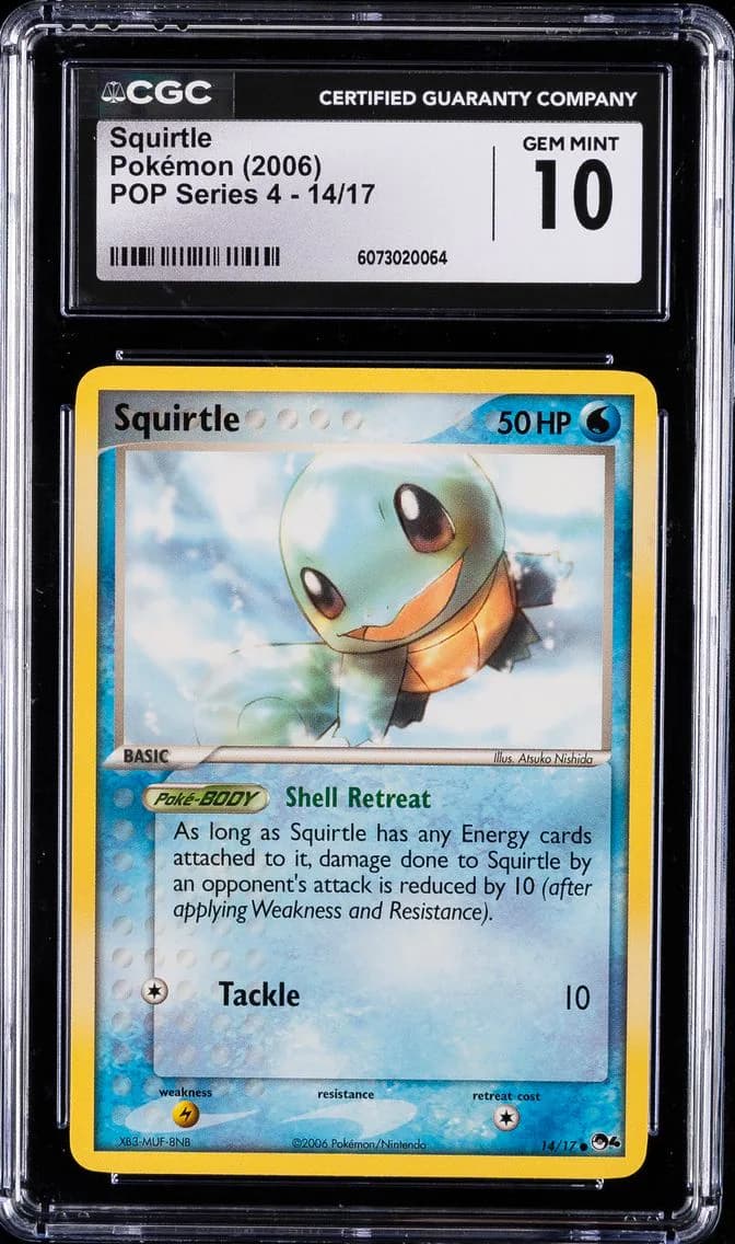 2006 #14 Squirtle CGC 10 POP Ser