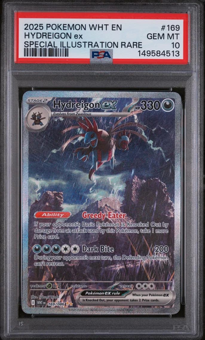 2025 #169 Hydreigon EX PSA 10 Wh