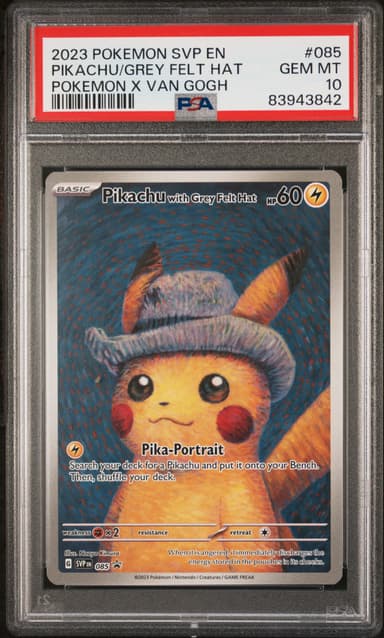 Pikachu With Grey Felt Hat