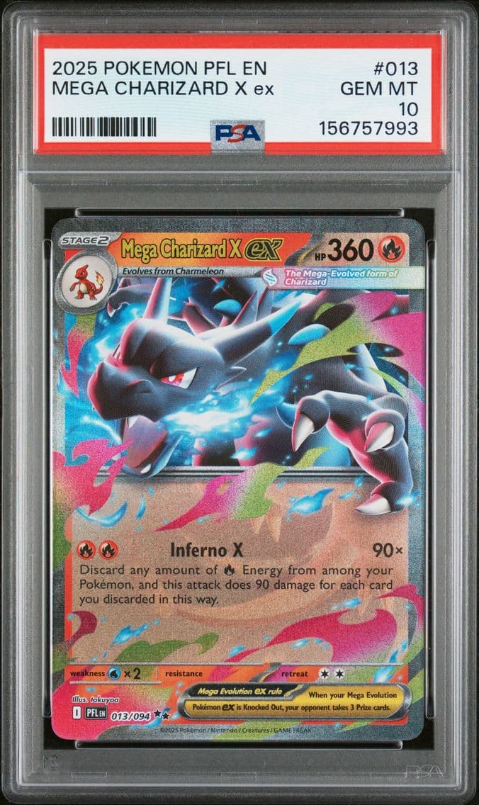 2025 #013 Mega Charizard X EX PS
