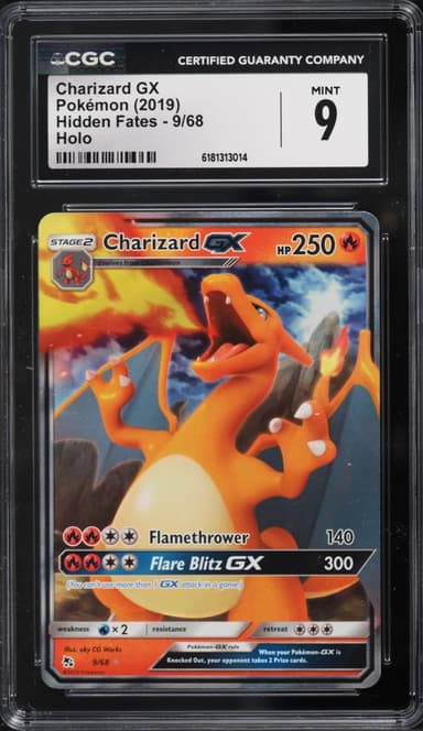 Pokemon Sun & Moon Hidden Fates Holo Charizard Gx #9