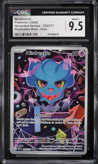 Pokemon Mega Evolution Ascended Heroes IR Misdreavus #233