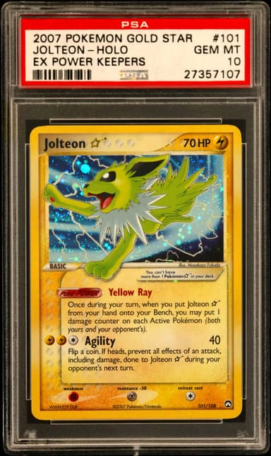Jolteon-Holo Gold Star
