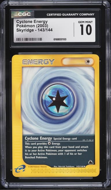 Pokemon Skyridge Cyclone Energy #143