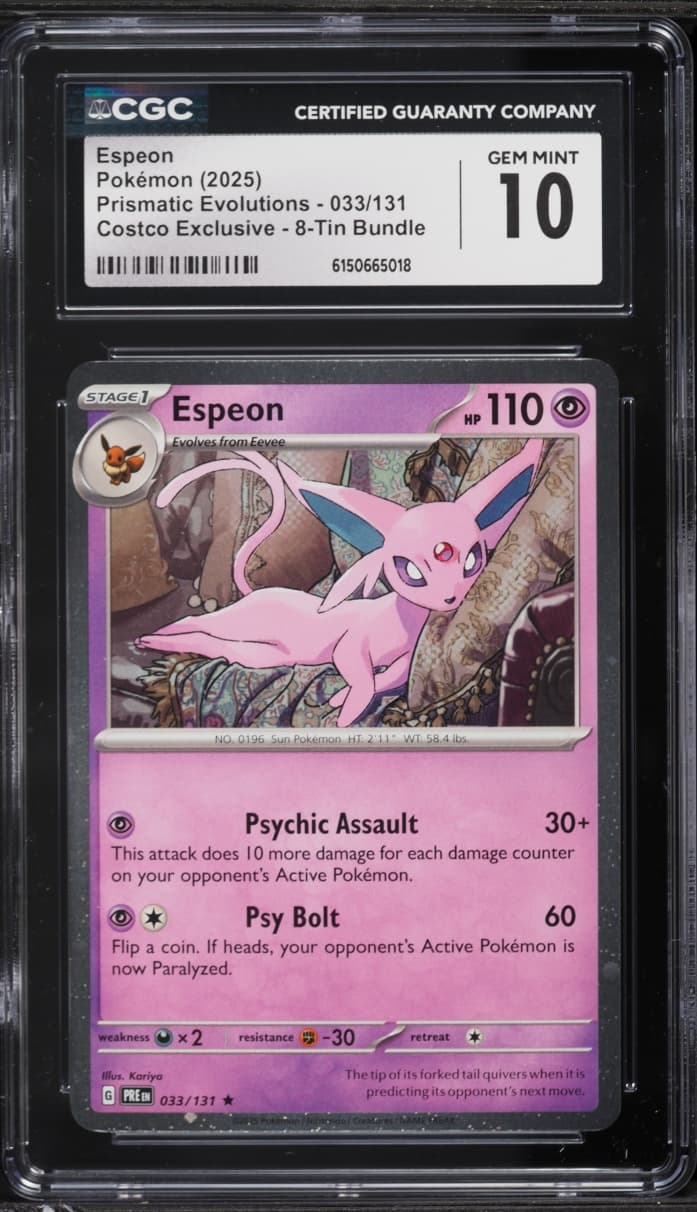 Pokemon Scarlet & Violet Prismatic Evolutions Costco Exclusive Espeon #33